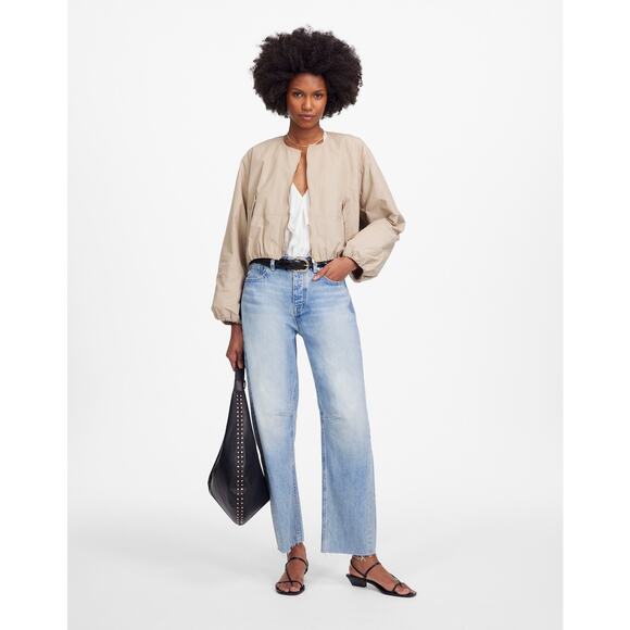 Madewell Women’s Petite Darted Barrel-Leg Jean NU348 Edmondson Wash Sz 27P NWT - Picture 1 of 7